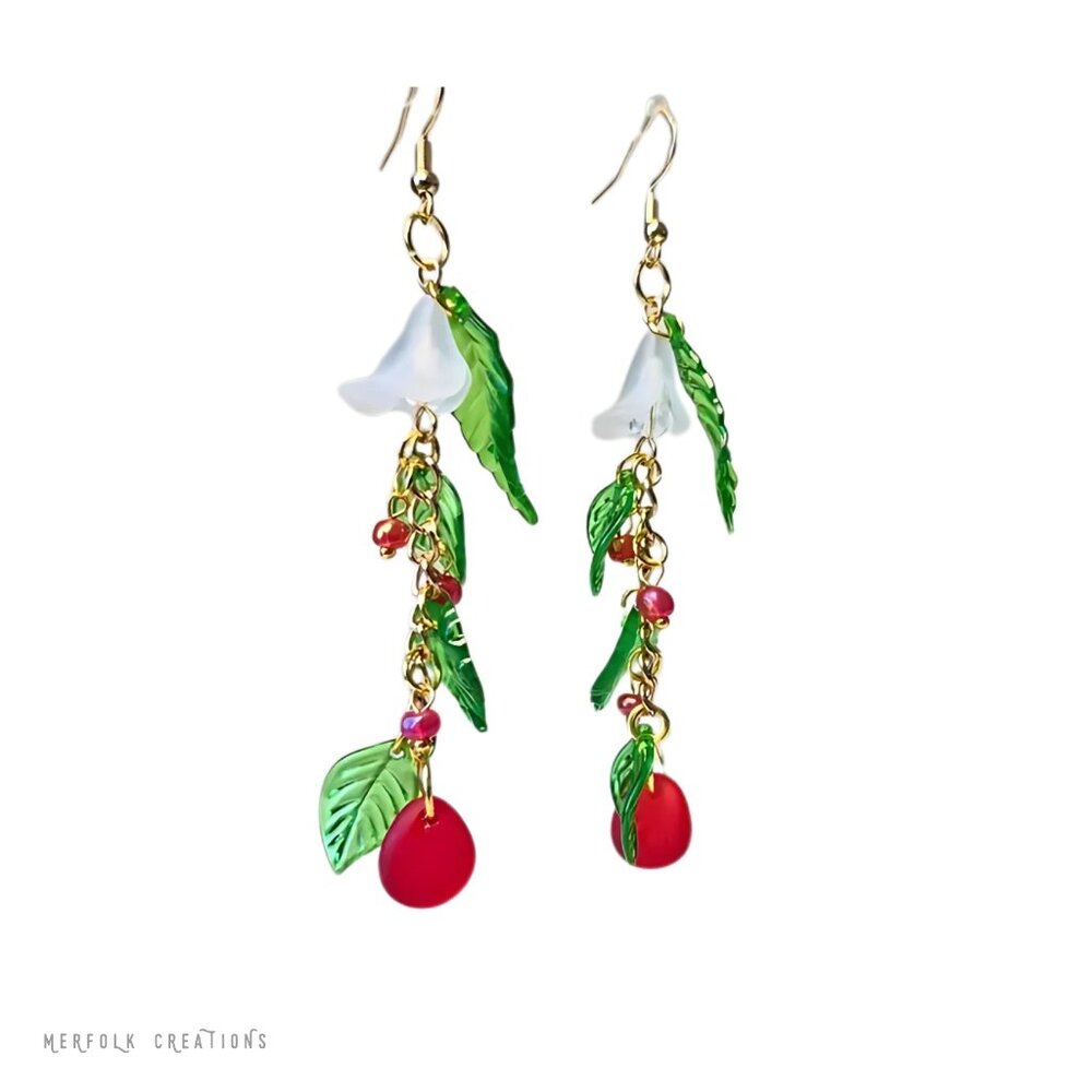 Forrest Berries Handmade Earrings - Picture 10 of 10